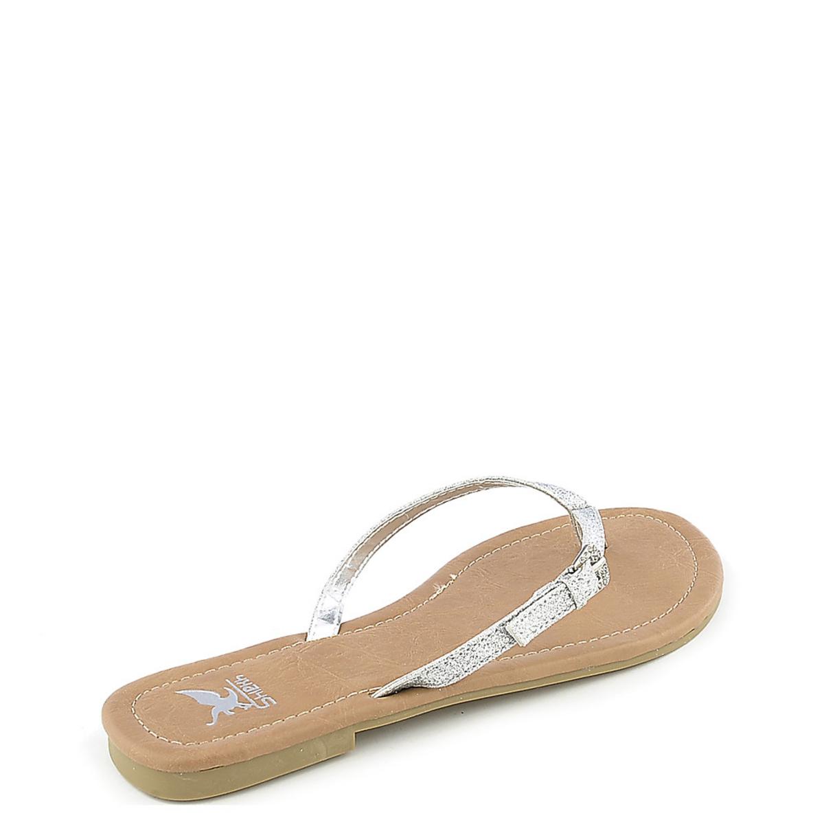 Squash-S Flip Flop Sandal Silver Glitter