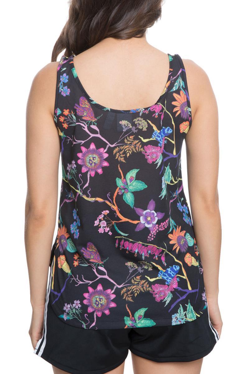 The Poisonous Garden Tank Top in Black