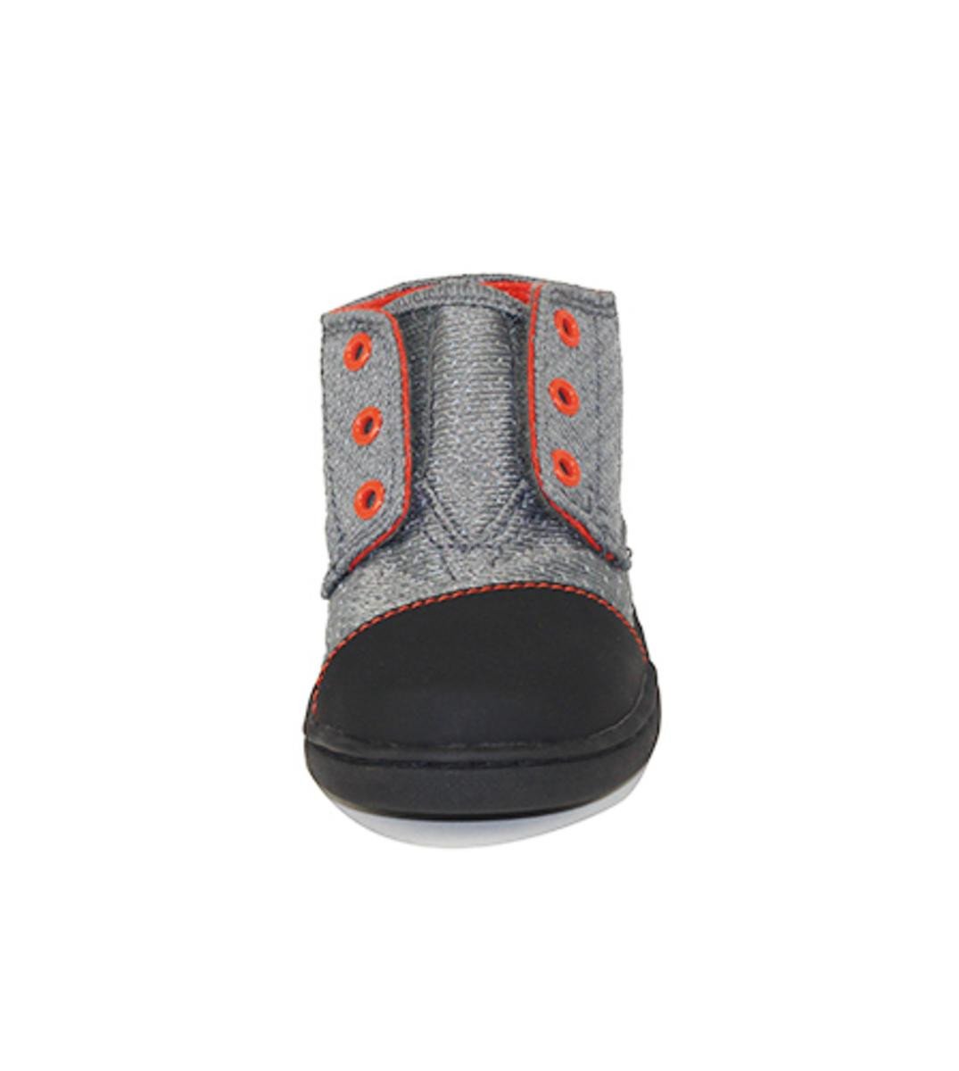 Tiny Toms: Paseo Mid Black Textured Nylon