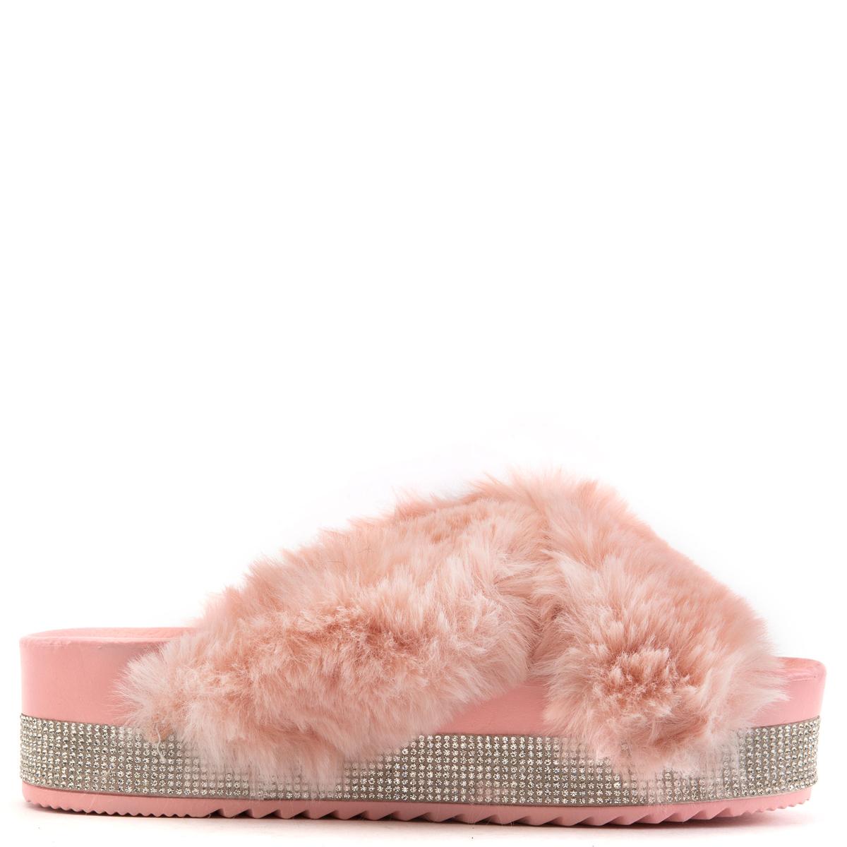 Spotty-Shi Platform Fur Slides