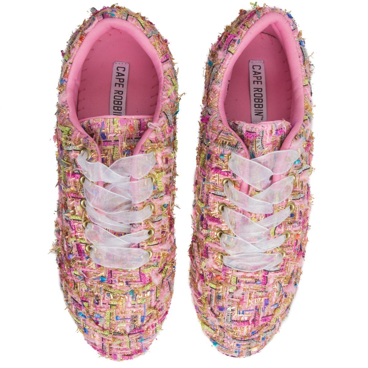 Cape Robbin Fellini-1 Pink Sneakers Pink