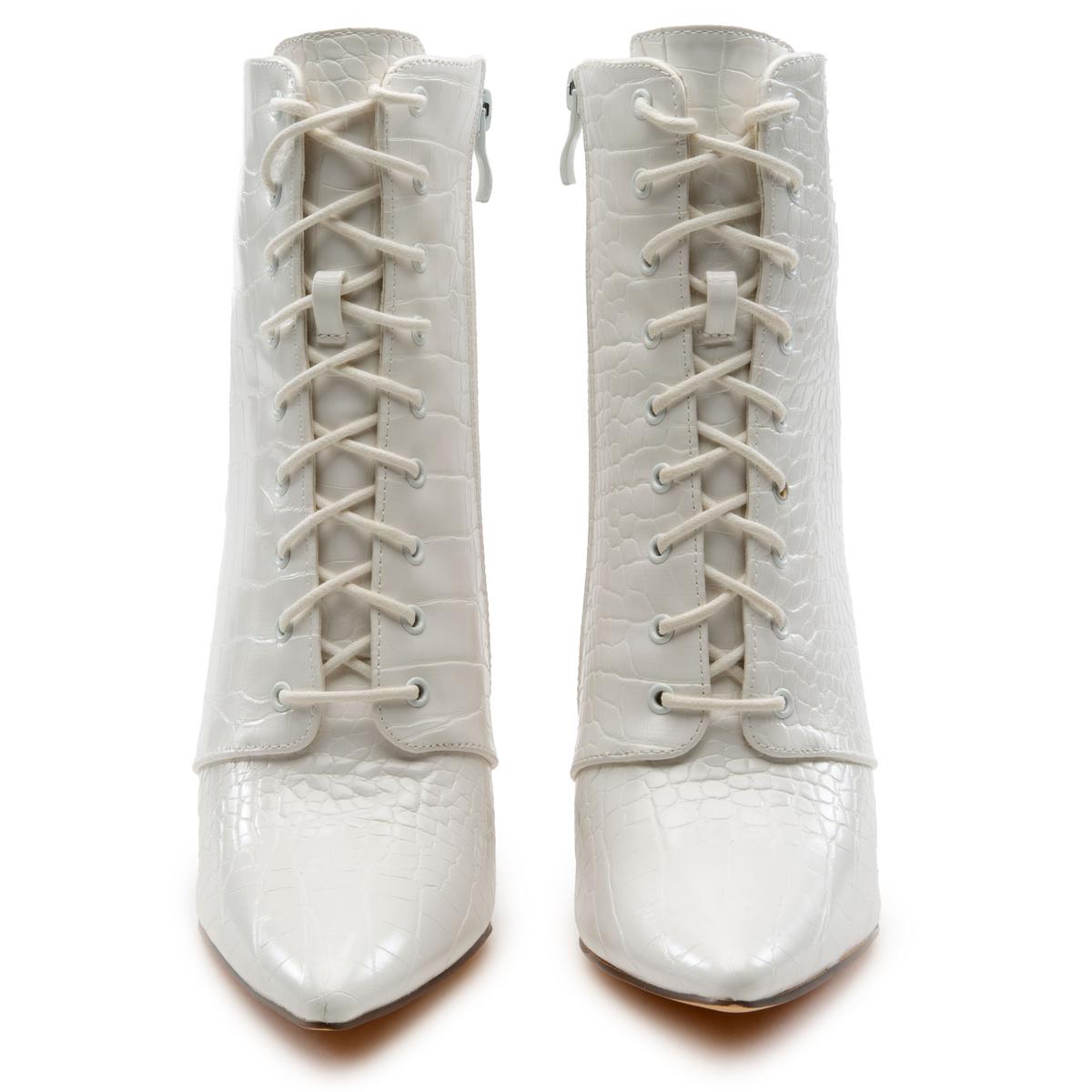 Milano-1 Lace-Up Block Heel Bootie