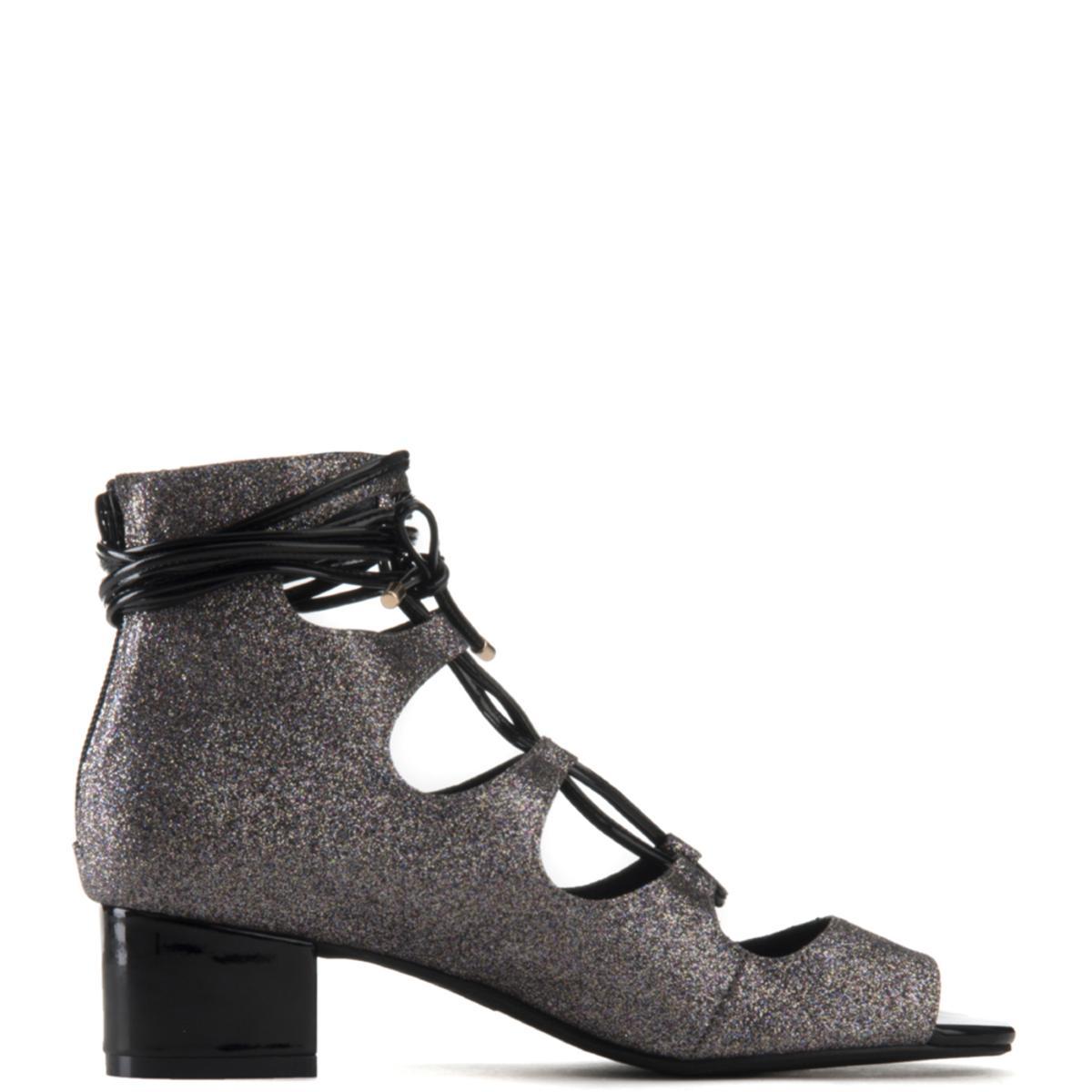 Jeffrey Campbell Astute Multi Lace-up Heel Booties Multi