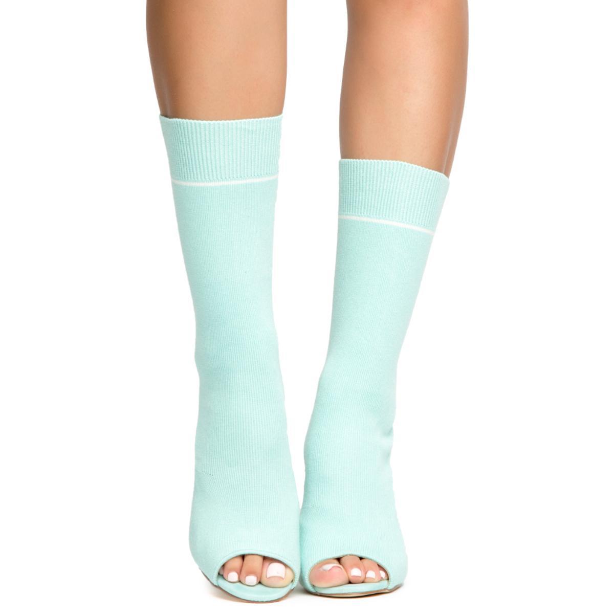 Cape Robbin Connie-39 Mint High Heel Booties Mint