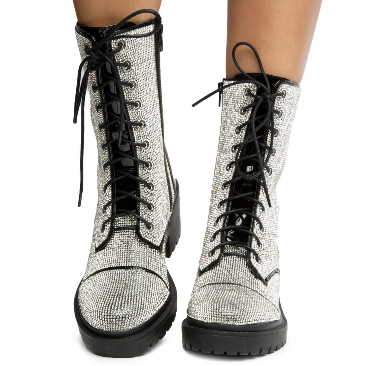 Rosalba-1 Rhinestone Booties