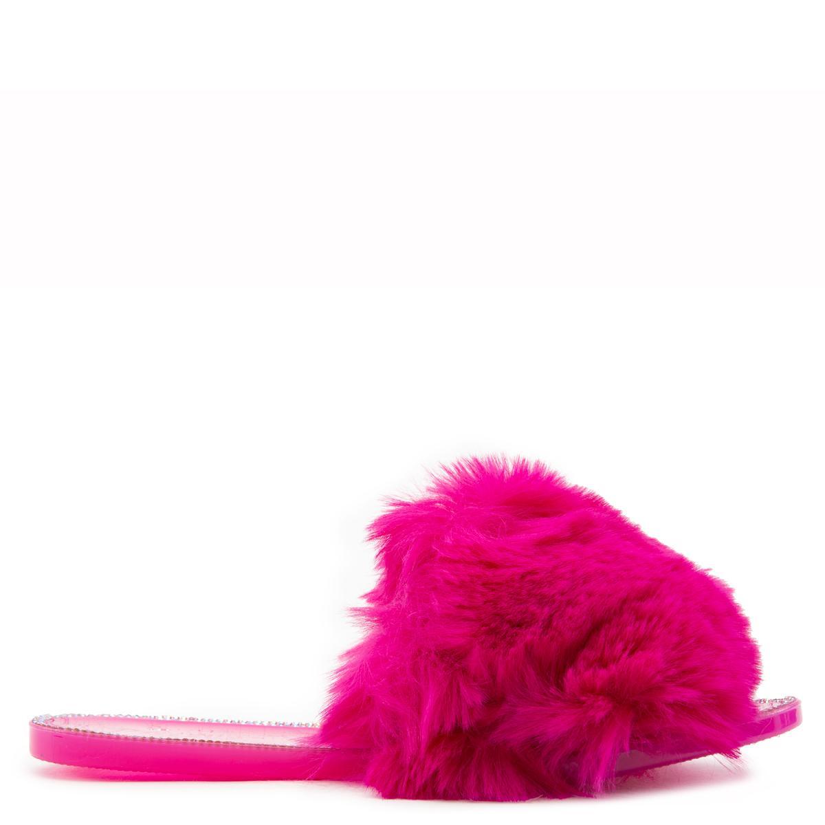 Jelly-20 Flat Fur Sandals
