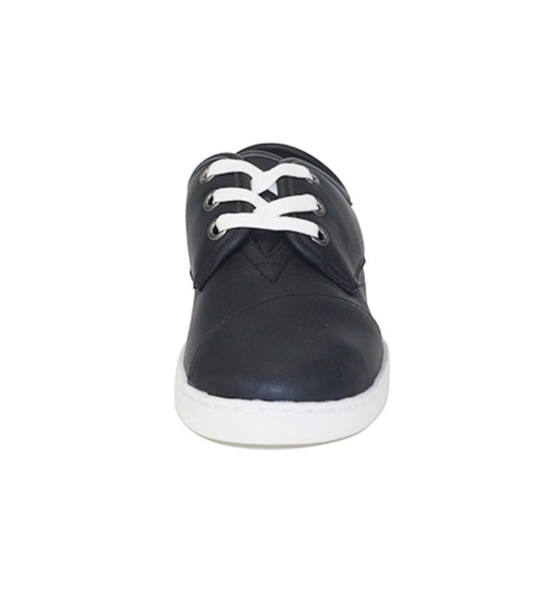 Toms for Kids: Paseo Black Synthetic Leather