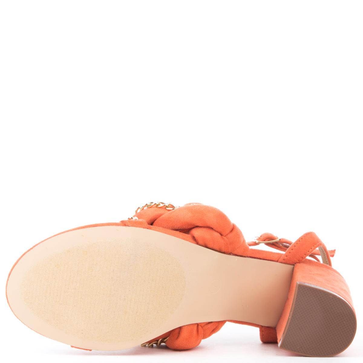 Cape Robbin Carrie-23 Orange High Heels Orange