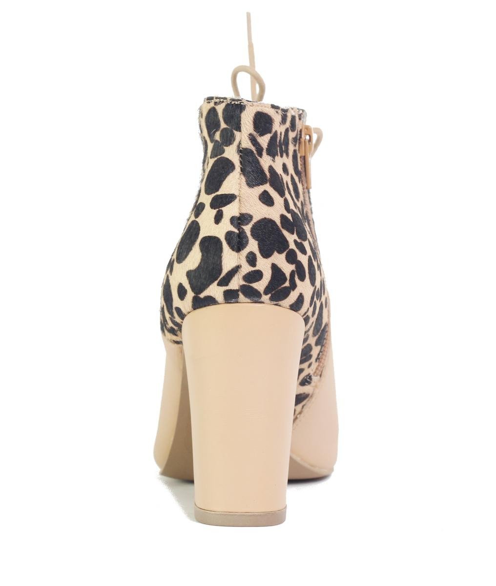 Seychelles for Women: Nonchalant Vacchetta Leather Cheetah Pony Hair High Heels