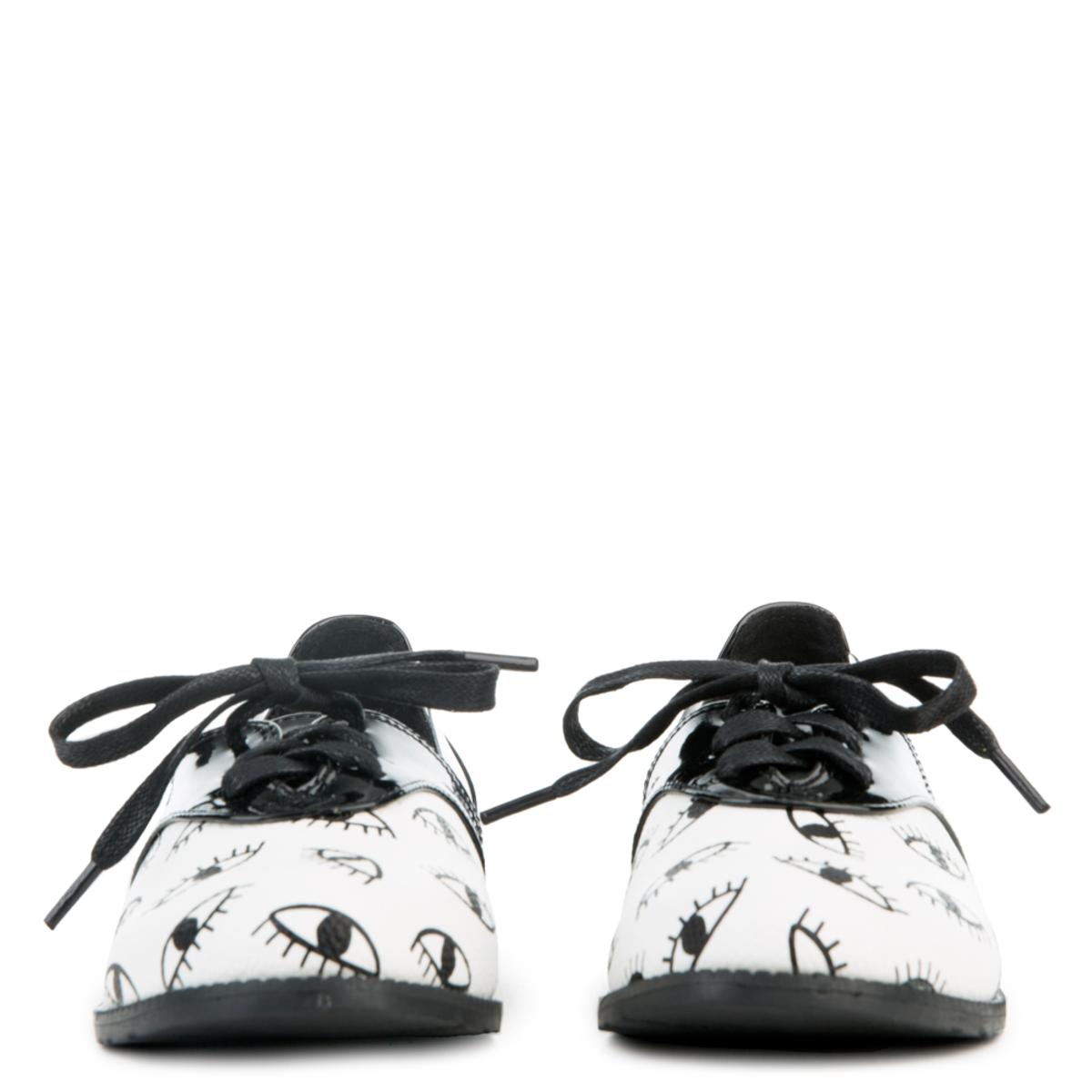 Eye Oxford Shoe White