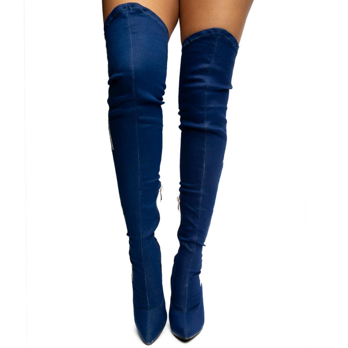 Paw-43 Thigh High Boots