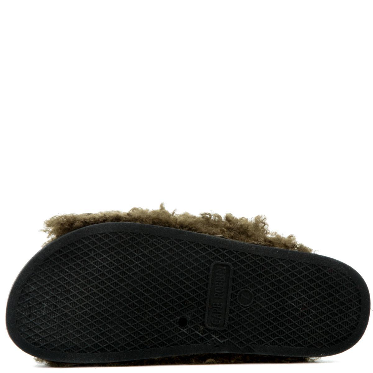 Cape Robbin Moira-34 Fury Slides Olive