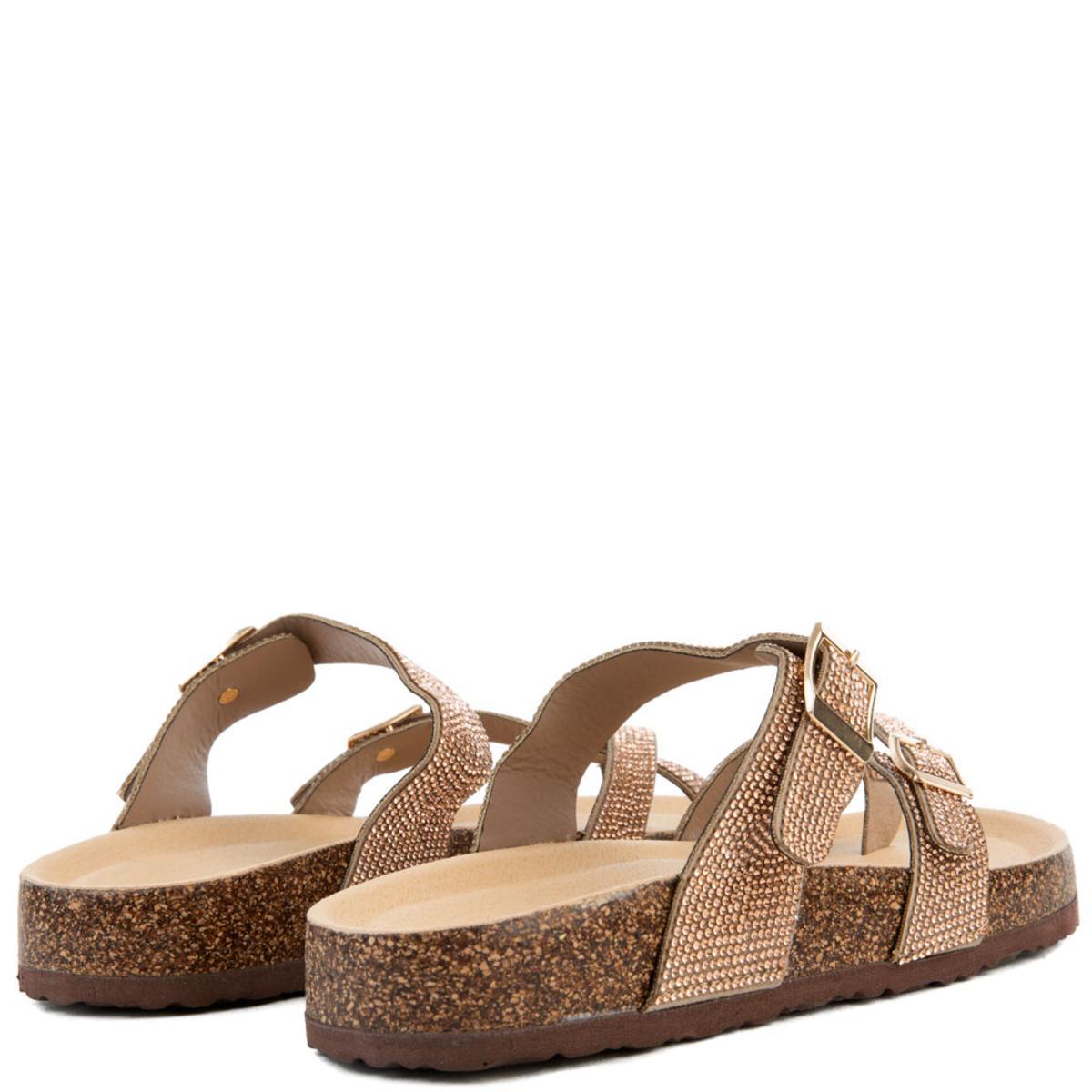 Berk-03 Rhinestone Sandals