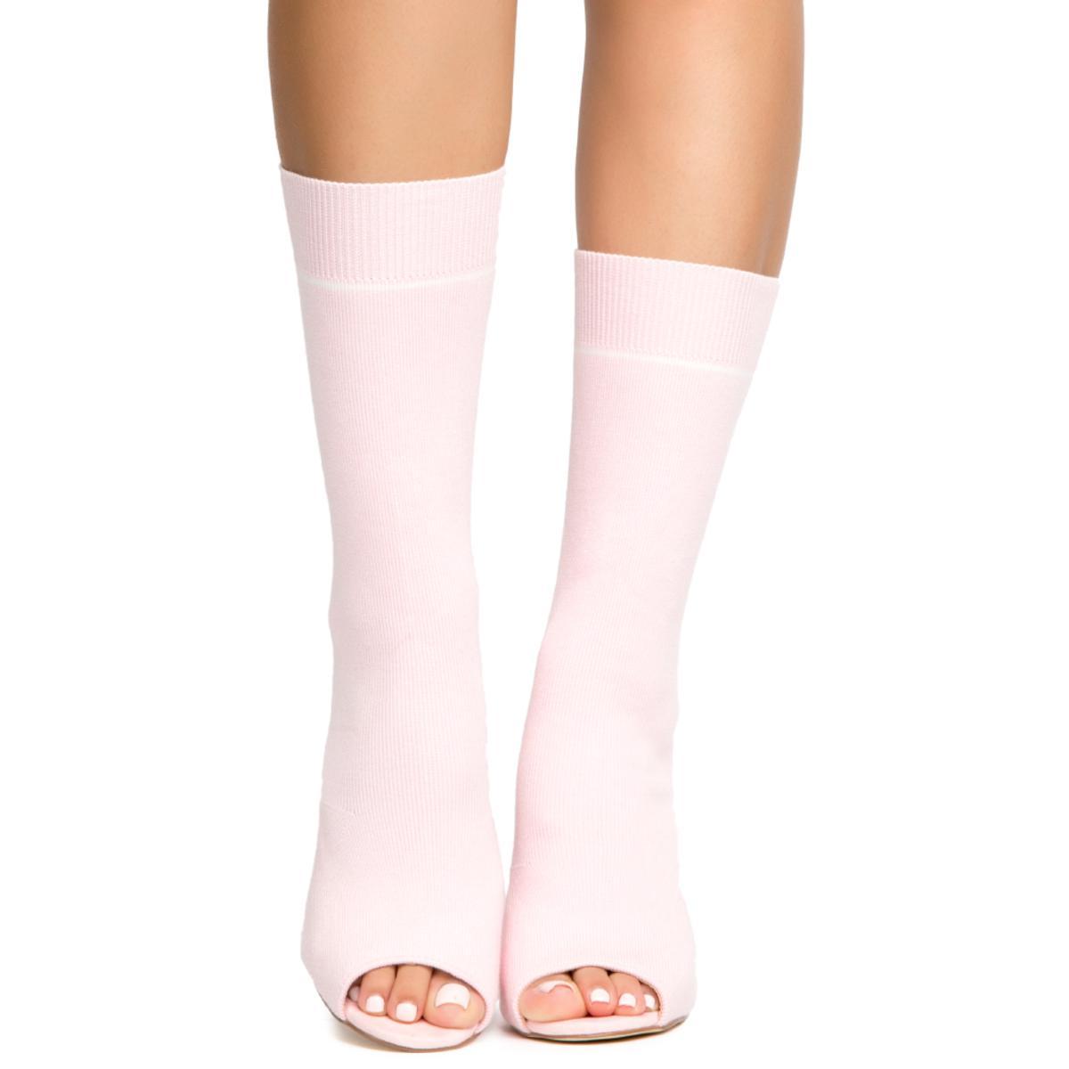 Cape Robbin Connie-39 Blush High Heel Booties Blush