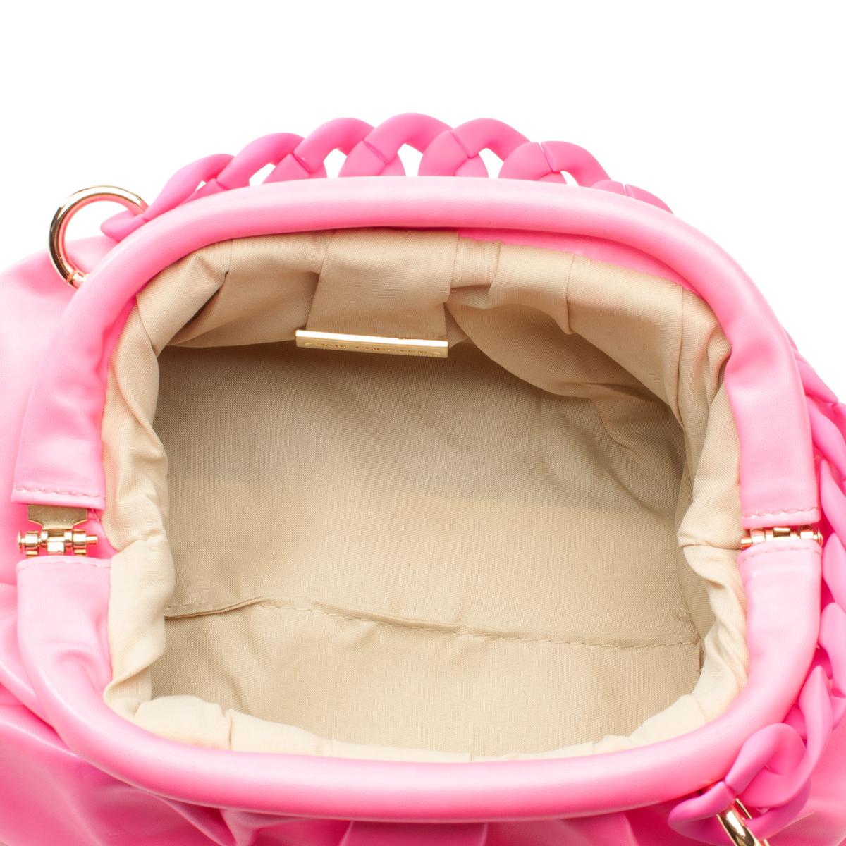 Faux Leather Crossbody Chain Bag