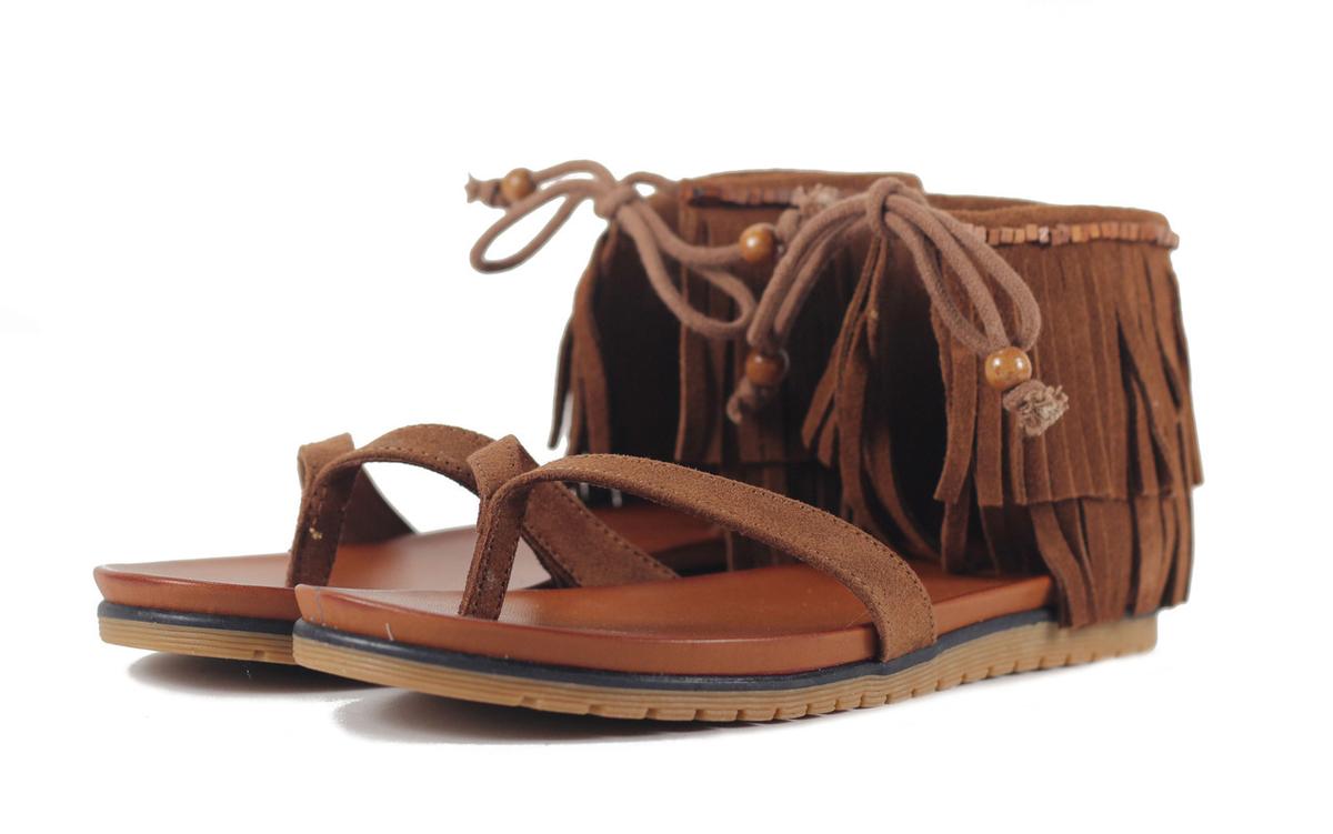 MIA Native Cinammon Nova Suede Sandal Cinnamon