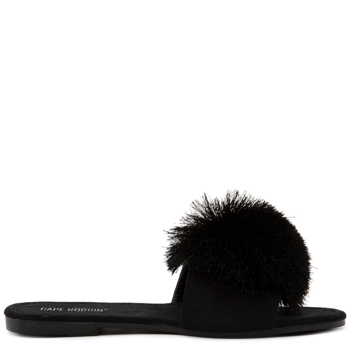 Dandelion Pom Pom Sandals