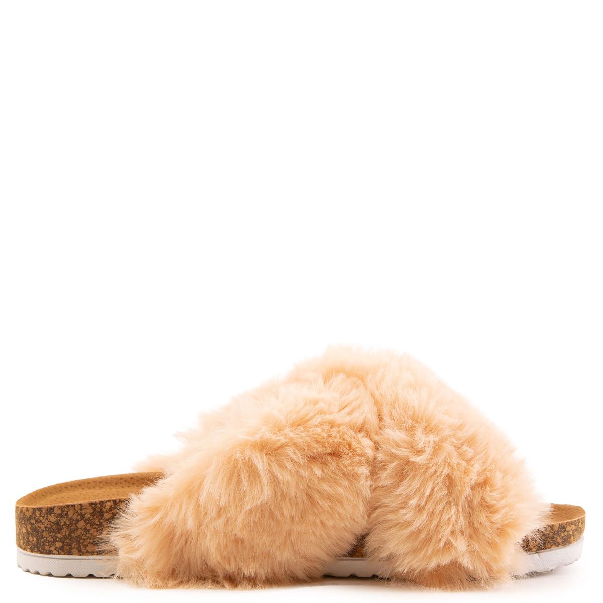 Chillon Flat Fur Sandals