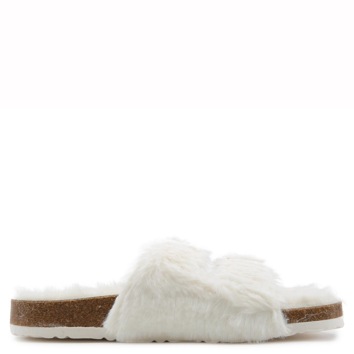 Defeat-63 Double Band Fur Slides
