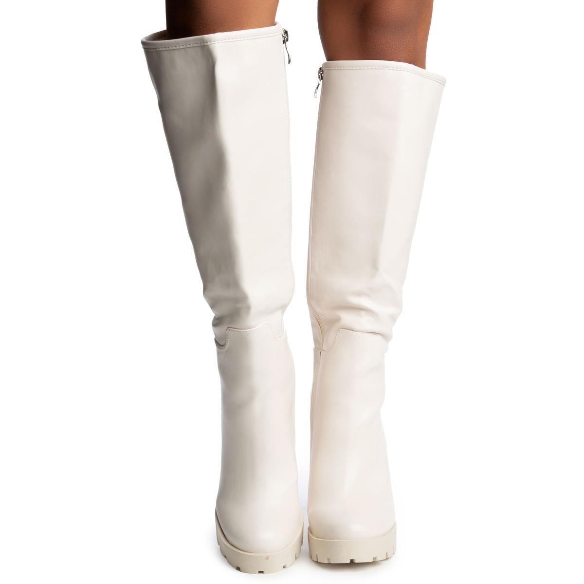 Faithful Chunky Platform Heel Boots