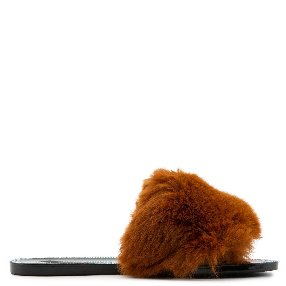 Jelly-20 Flat Fur Sandals