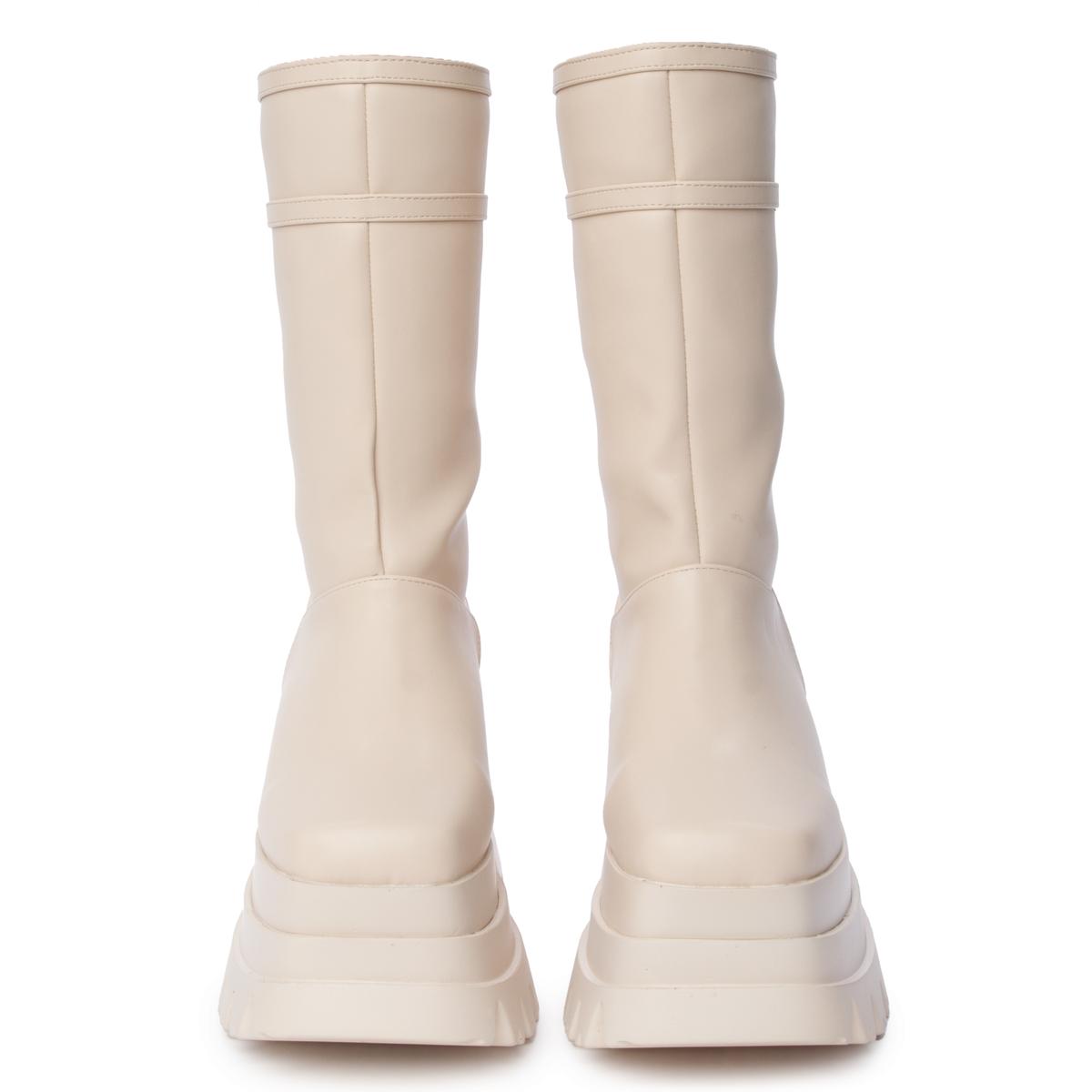 Sky High Nude Platform Boot