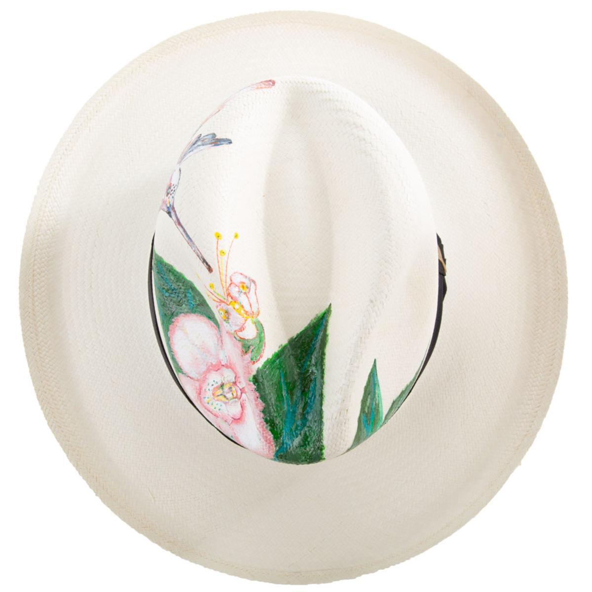 Colibri White Panama Hat Size L