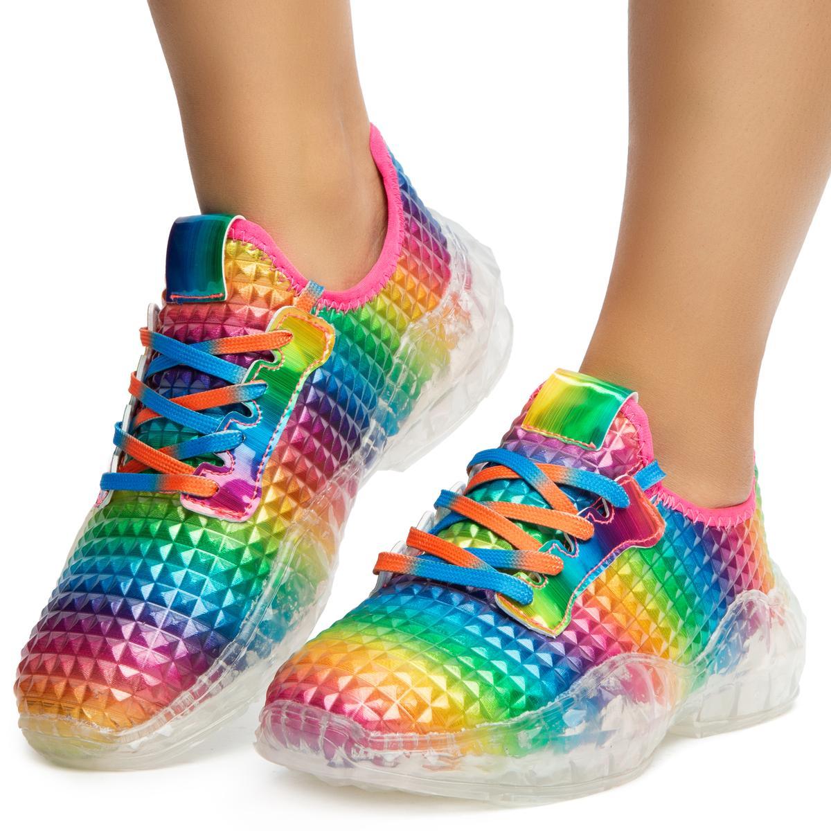 Cinna-1 Neon Patent Sneakers