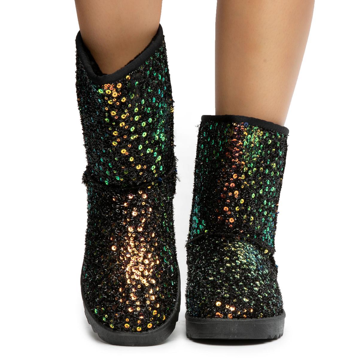 Annie-41 Sequin Booties
