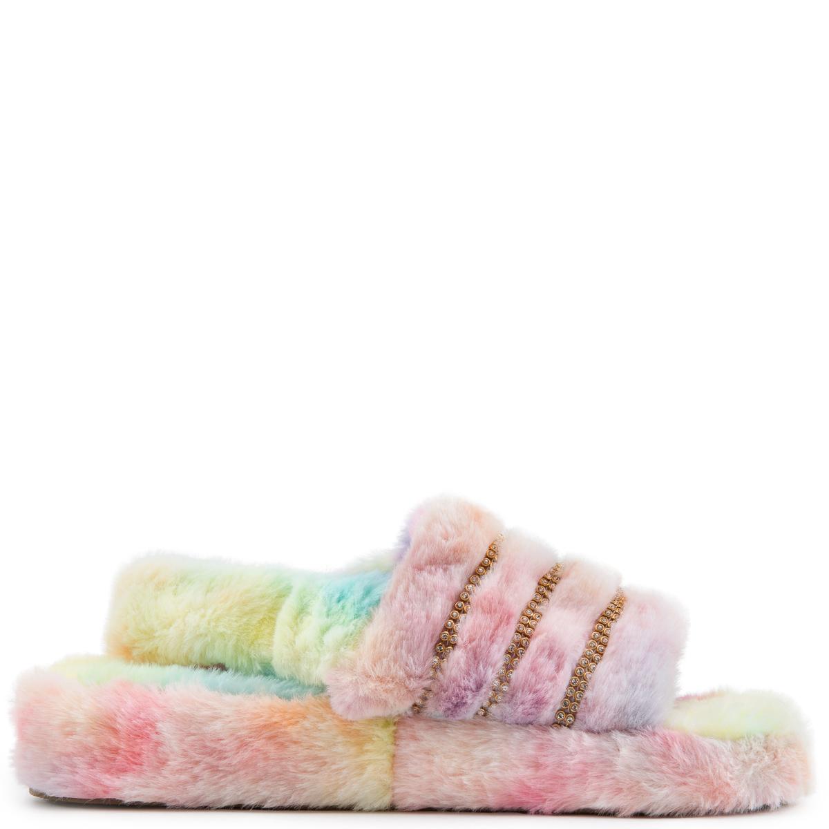 Cuddle-3 Flat Fur Sandals