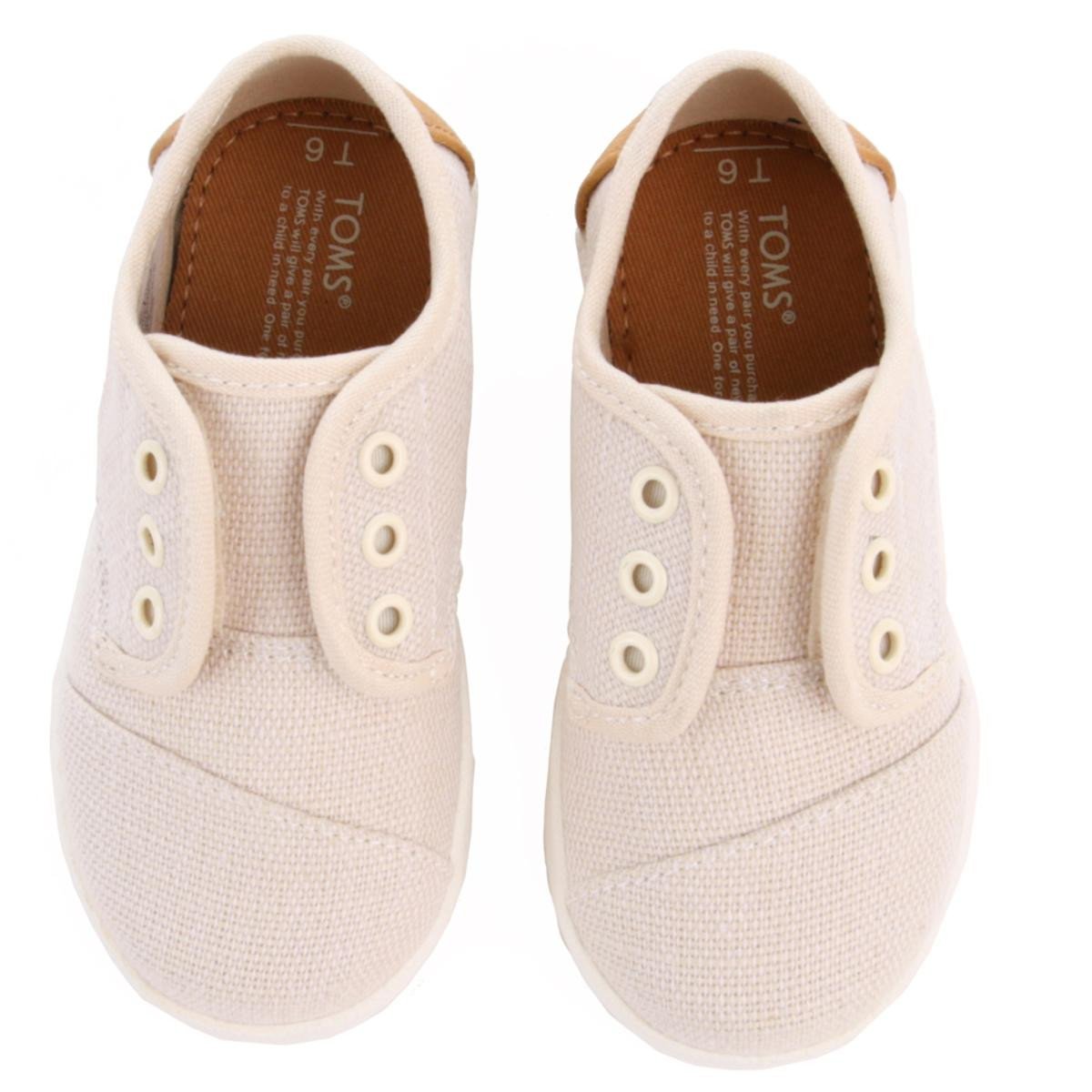 Toms for Toddlers: Natural Burlap Paseo Sneaker