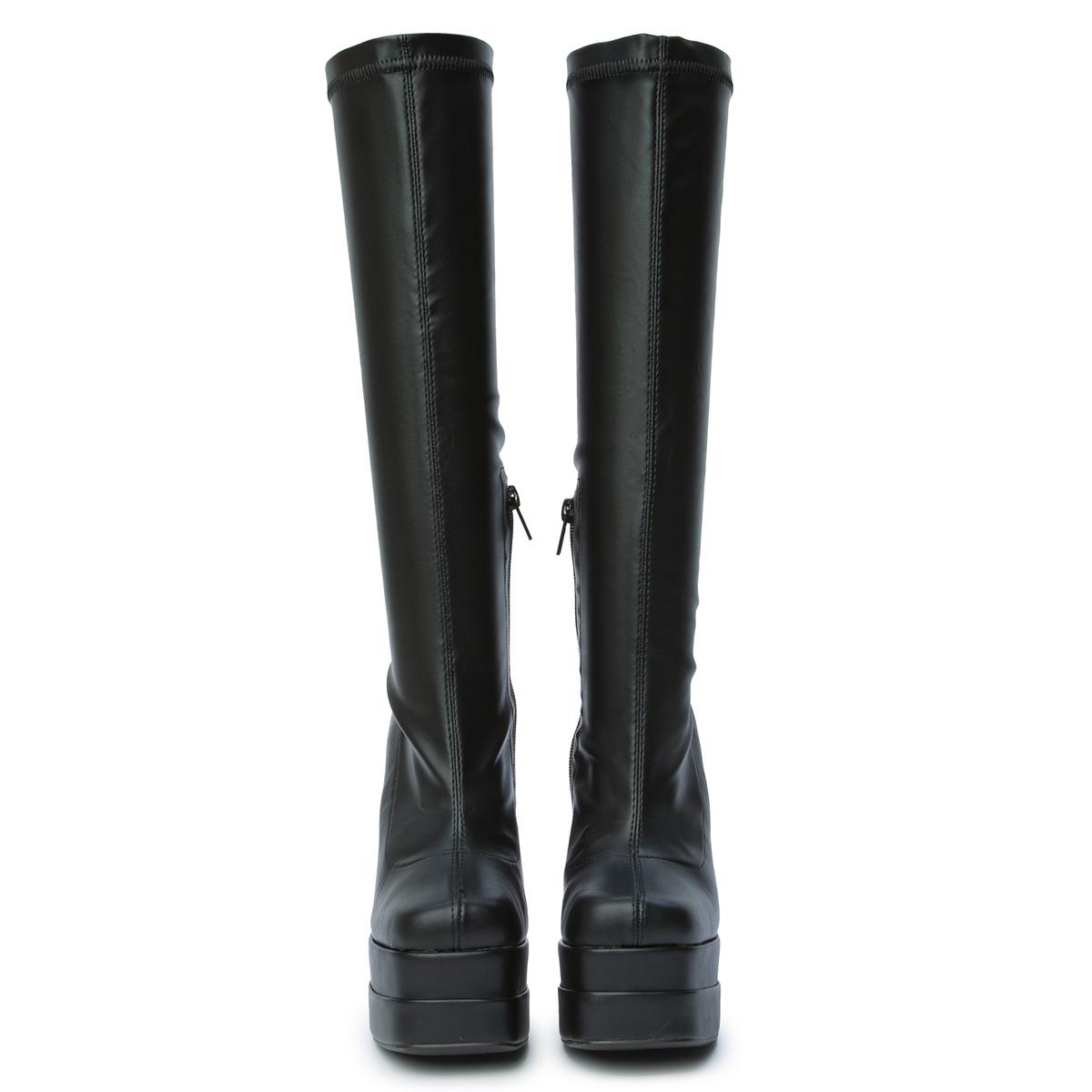 Glass Platform Heel Boot