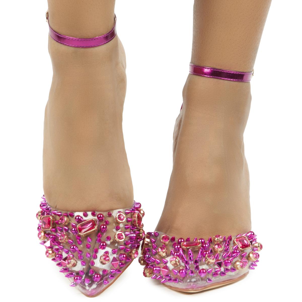Jeweled High Heel