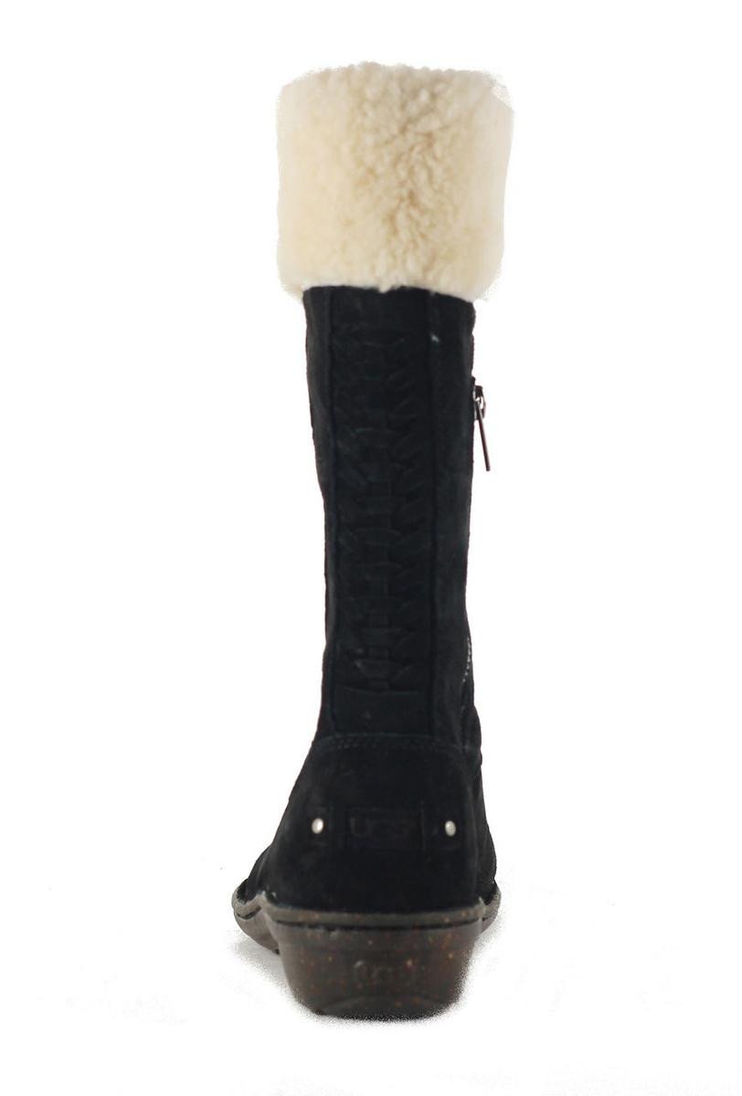 UGG Australia Karyn Black Cuff Sheepskin Boot Black