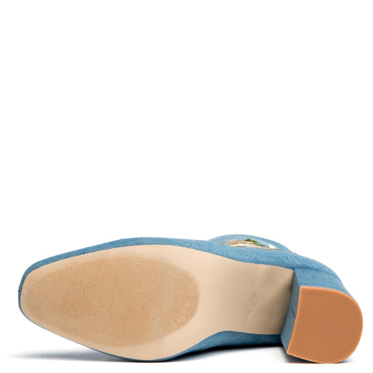 Cape Robbin Betisa-38 Denim Booties Denim blue