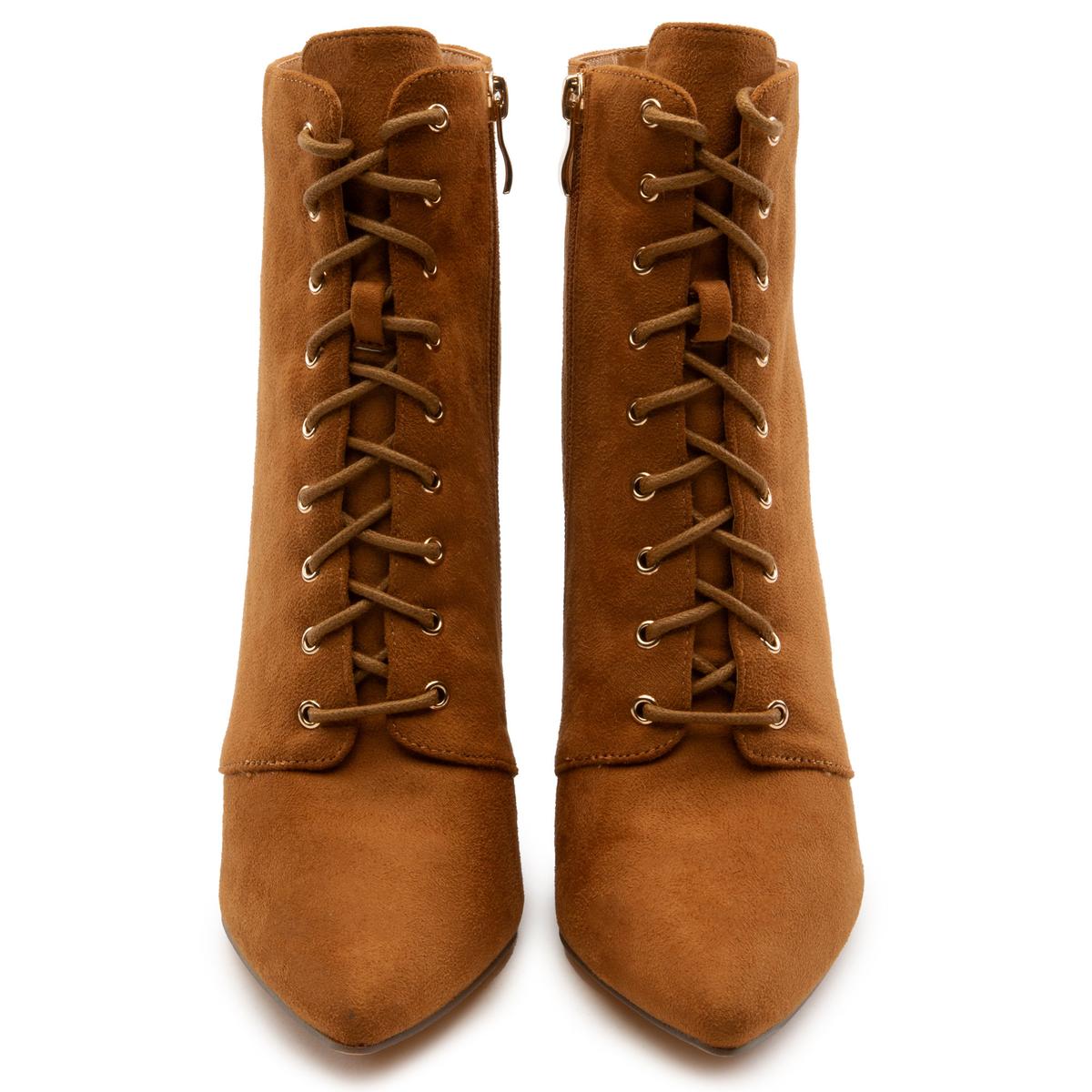 Milano-1 Lace-Up Block Heel Bootie