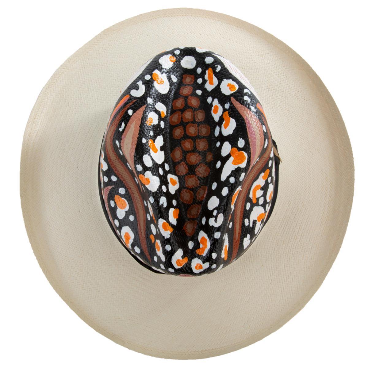 Animal Print Panama Hat