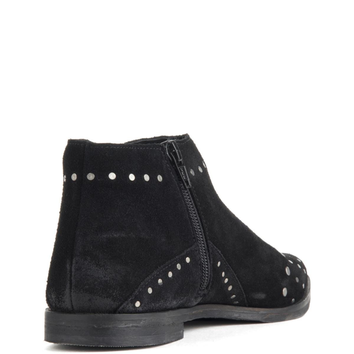 Free People Aquarian Black Ankle Boots Black