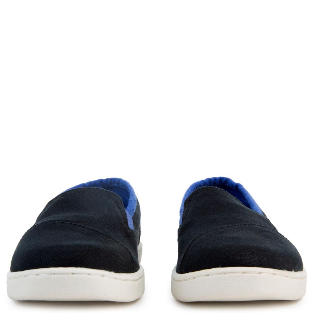 Avalon Black Canvas Slip-Ons