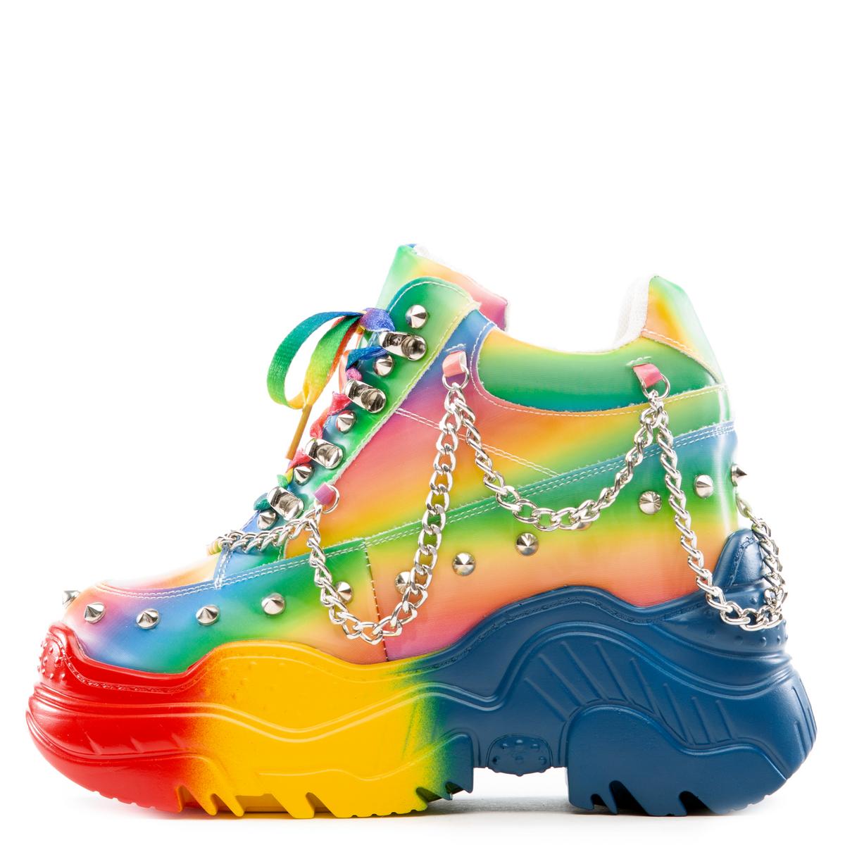 Space Candy Platform Sneakers with Studs