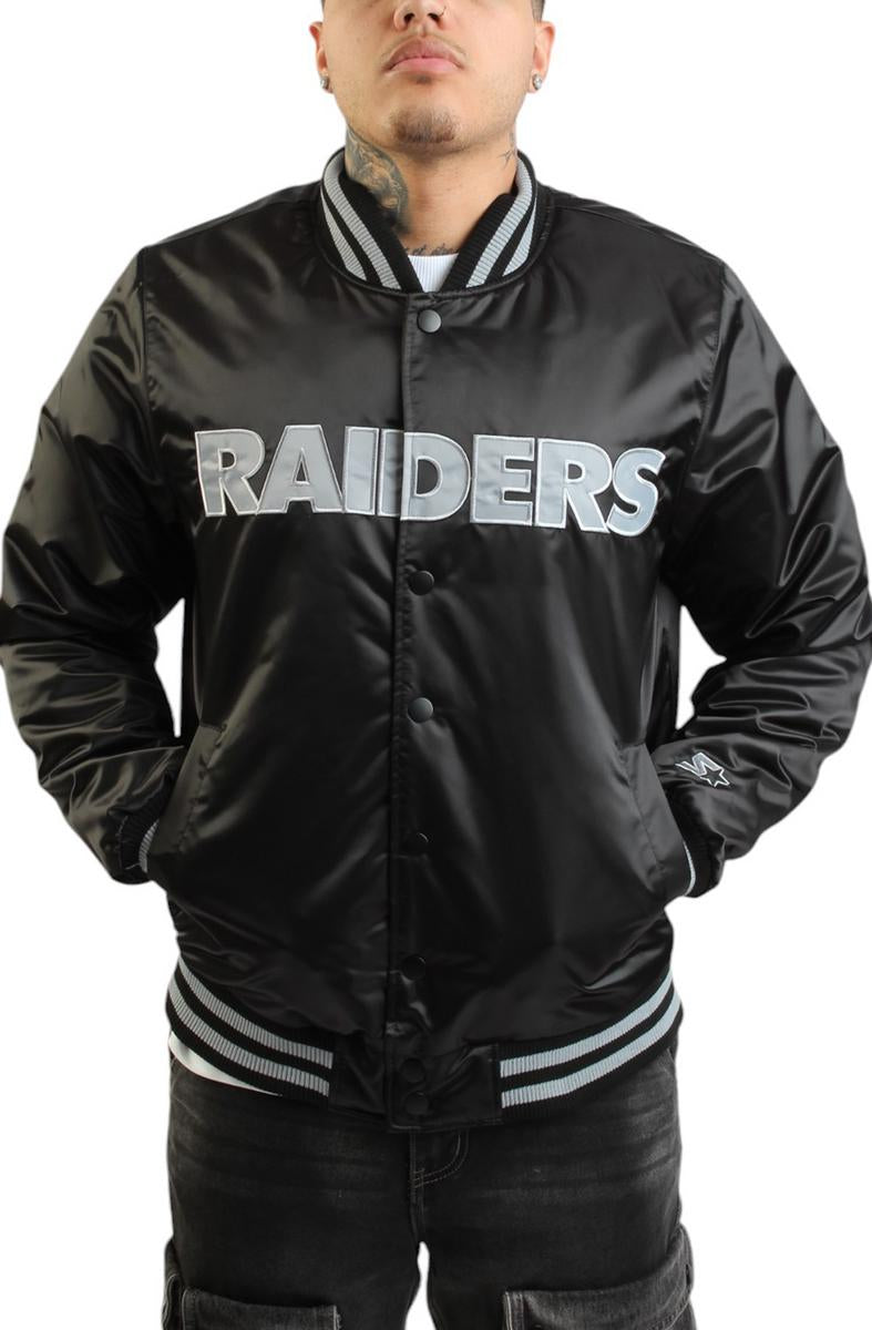NFL Raiders Satin Bomber Jacket