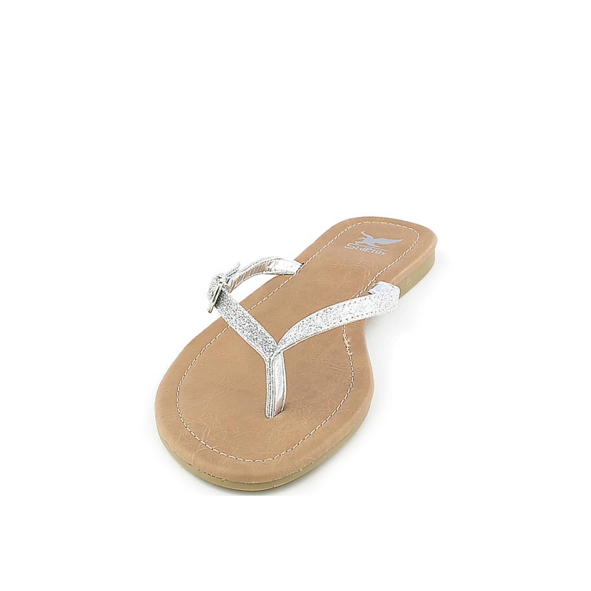 Squash-S Flip Flop Sandal Silver Glitter