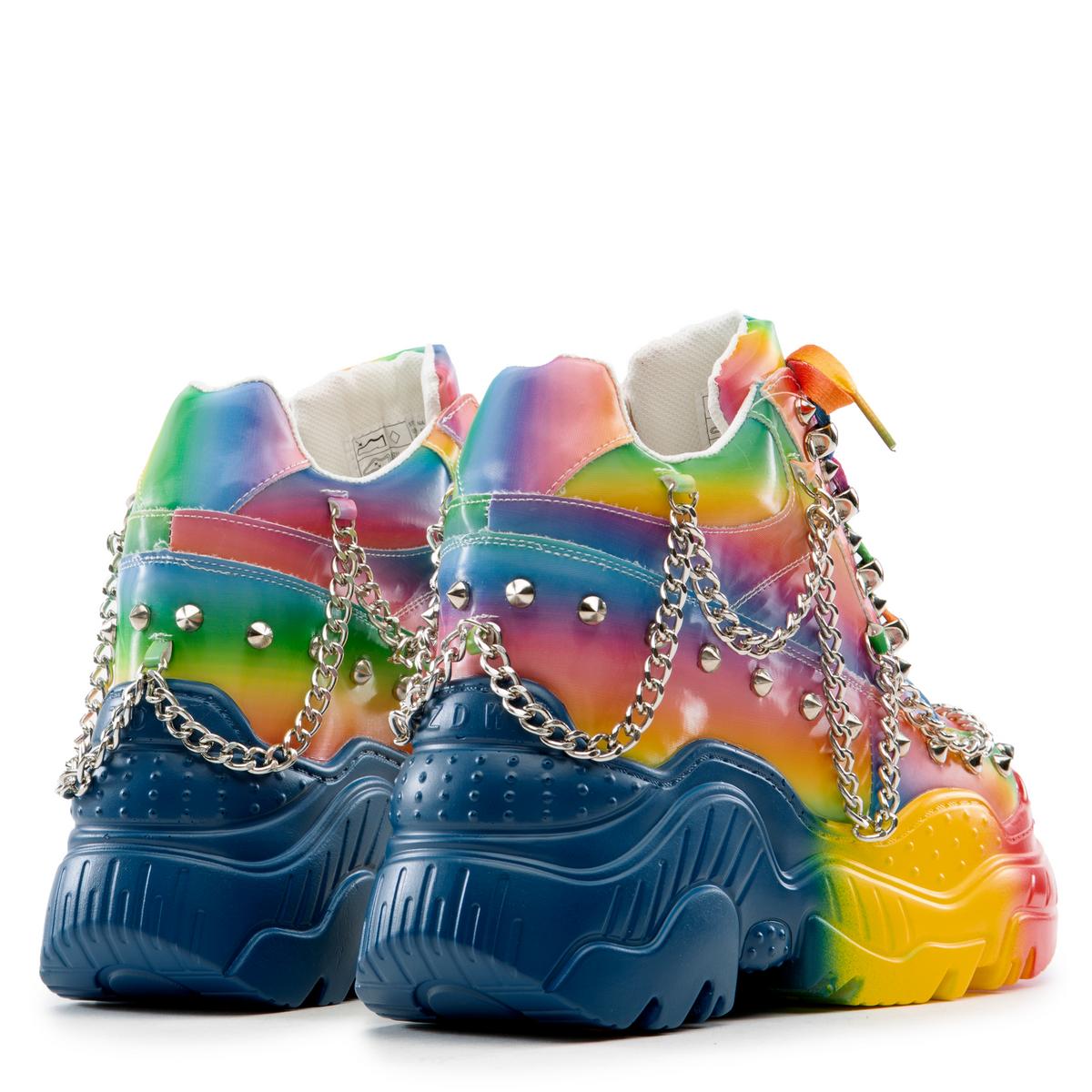 Space Candy Platform Sneakers with Studs