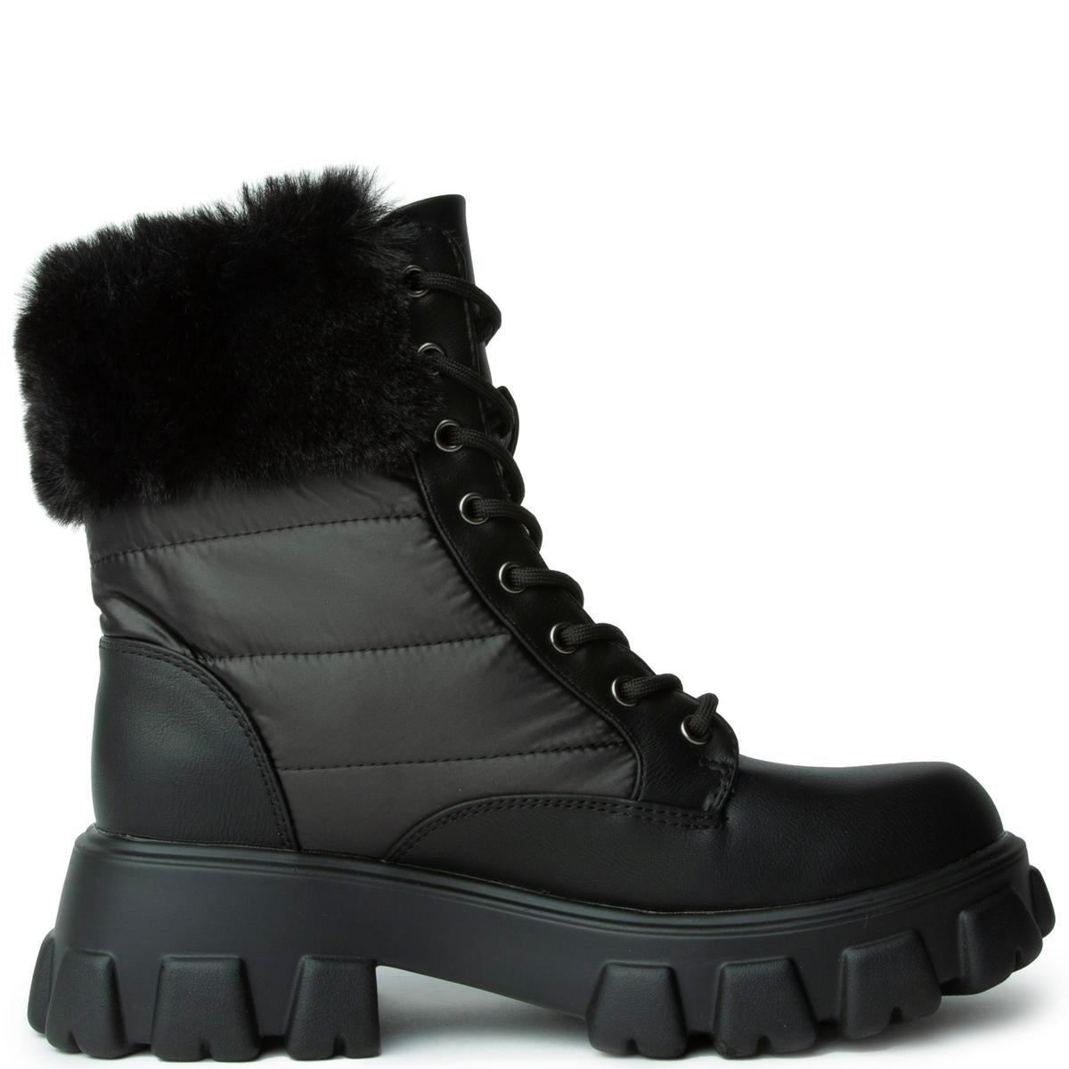 Tetris-26  Puffer Fur Bootie