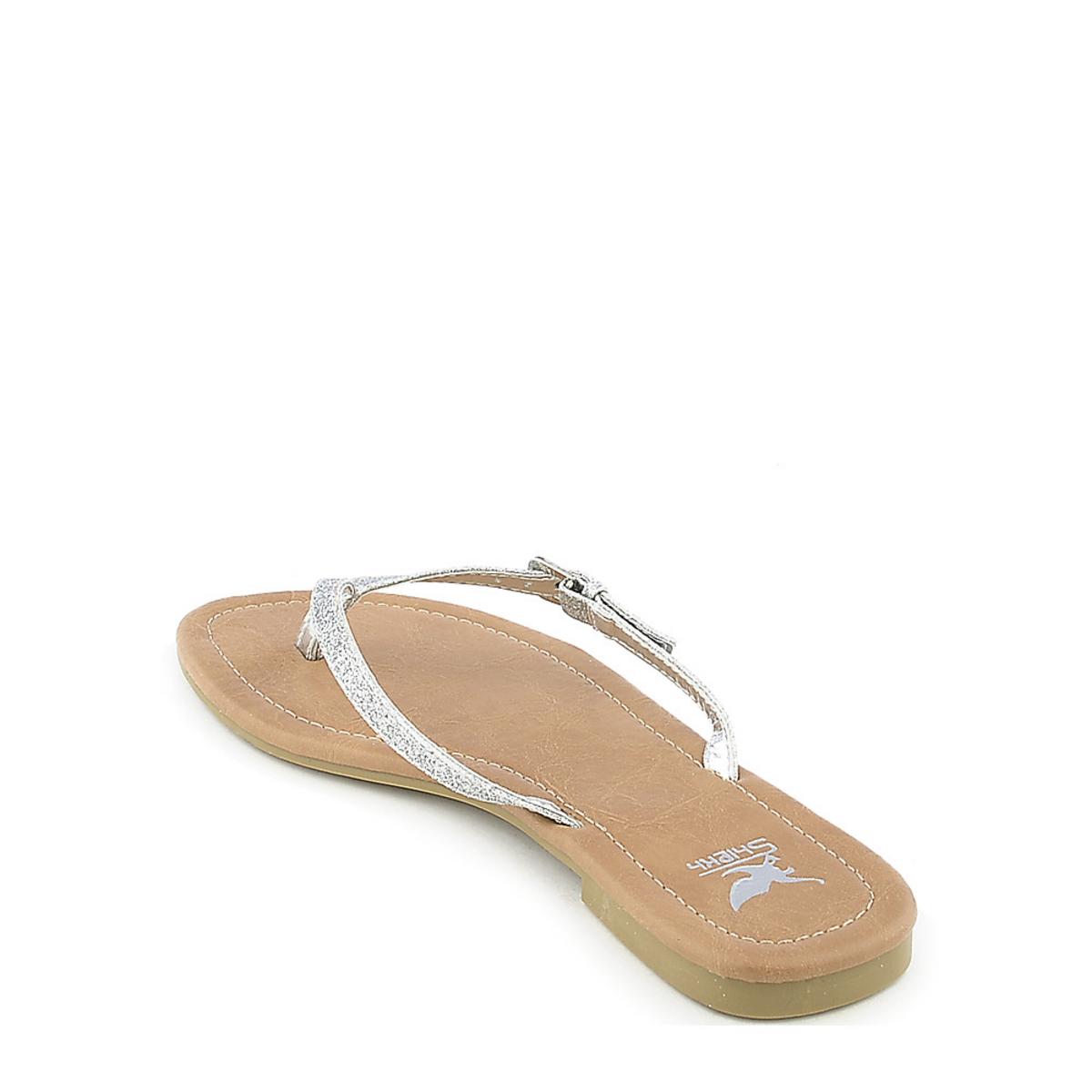 Squash-S Flip Flop Sandal Silver Glitter