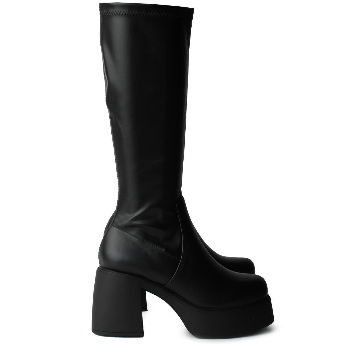 Jezzi-S Platform Heel High Boot