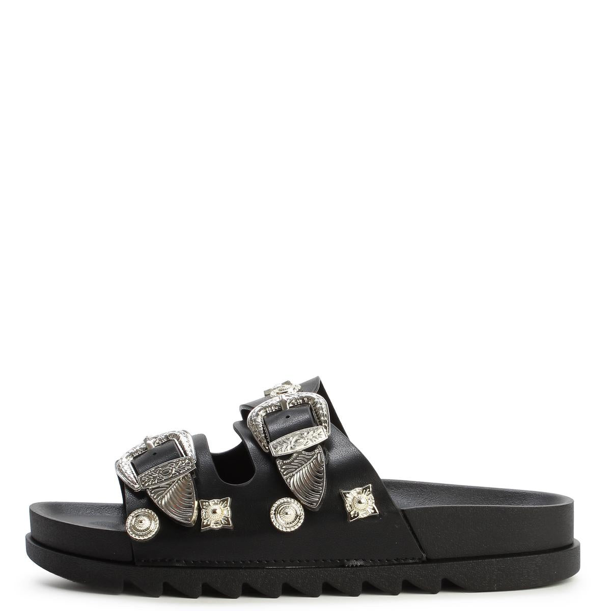 Aileen-20 Studded Buckle Slide
