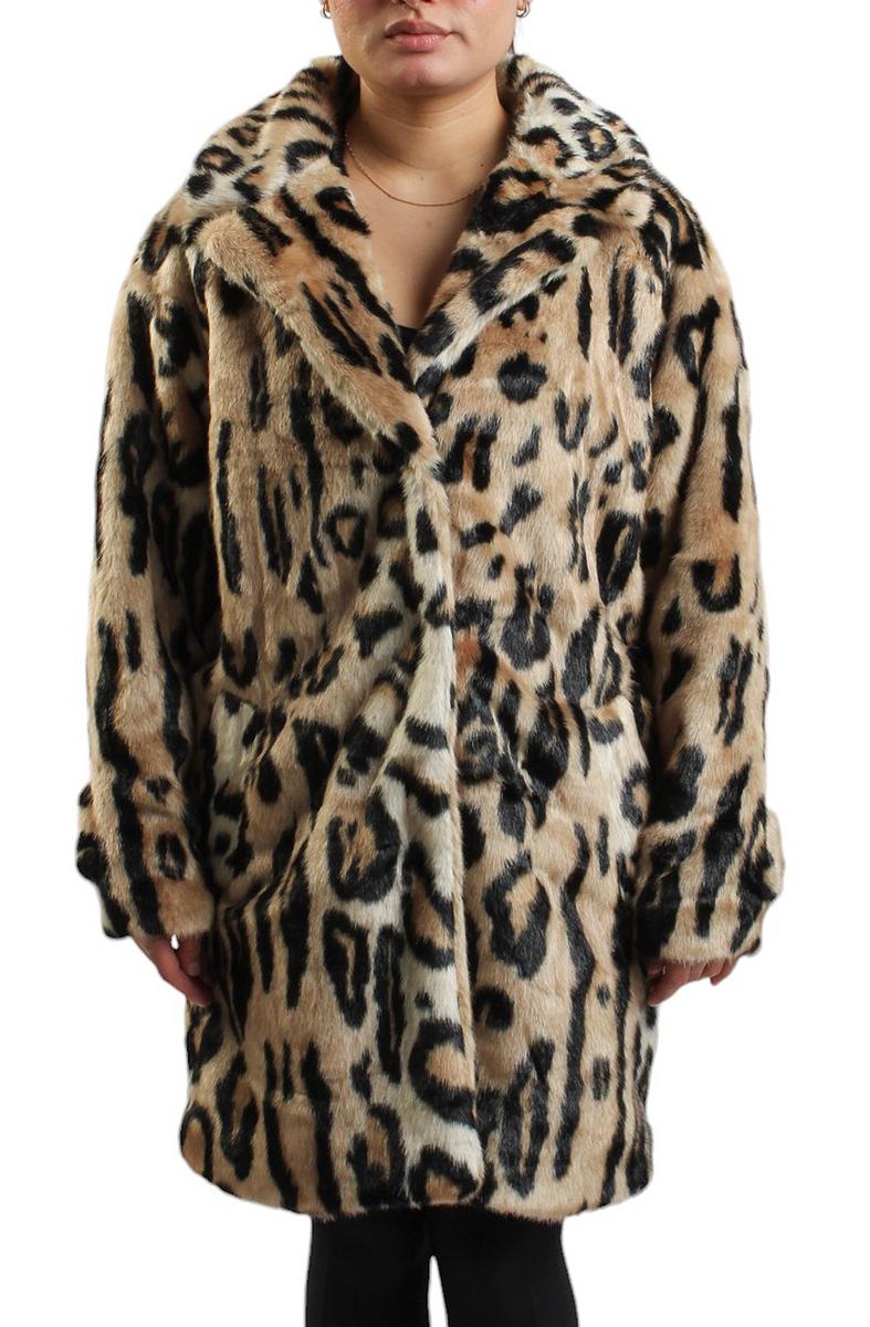Leo-Fur Leopard Faux Fur Jacket