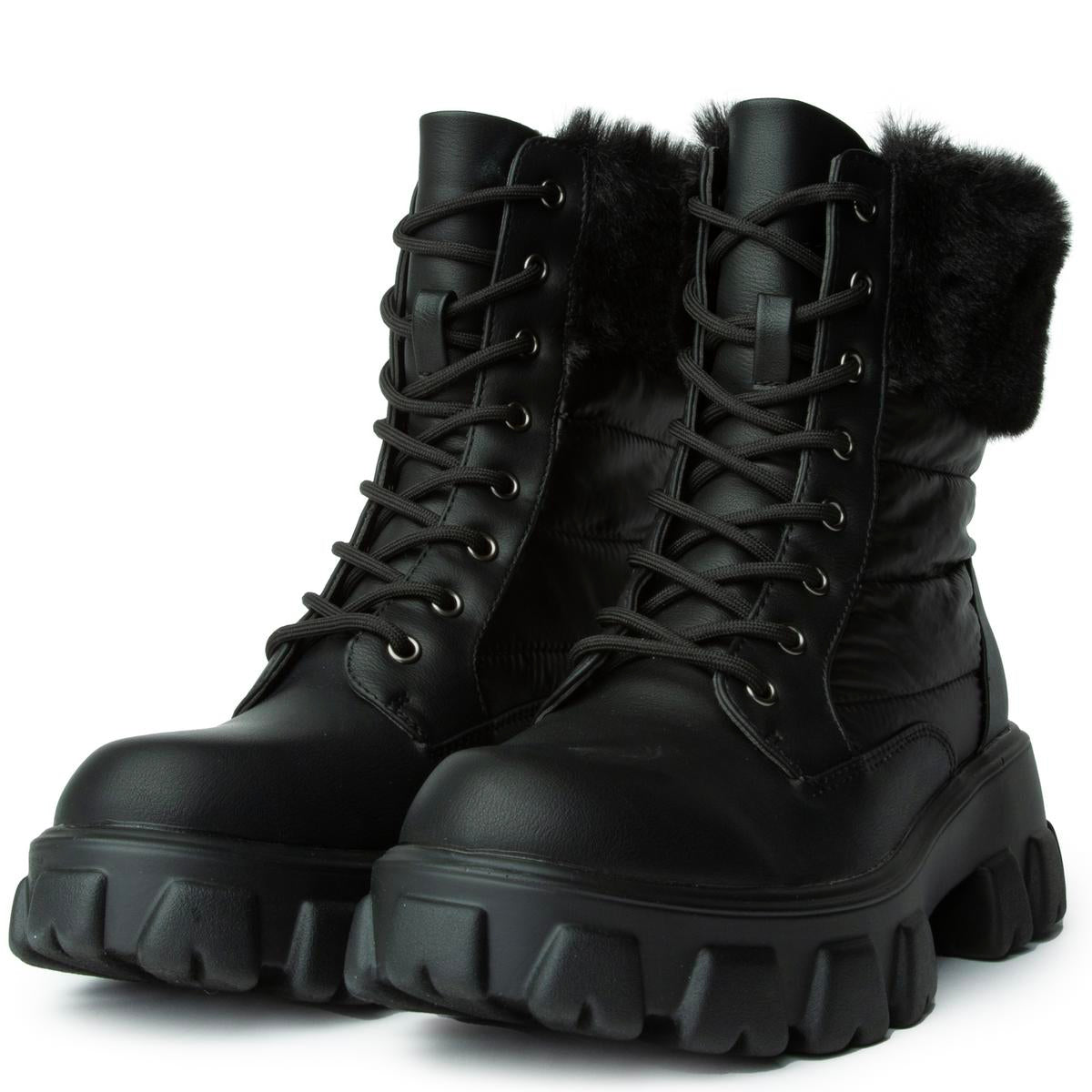 Tetris-26  Puffer Fur Bootie