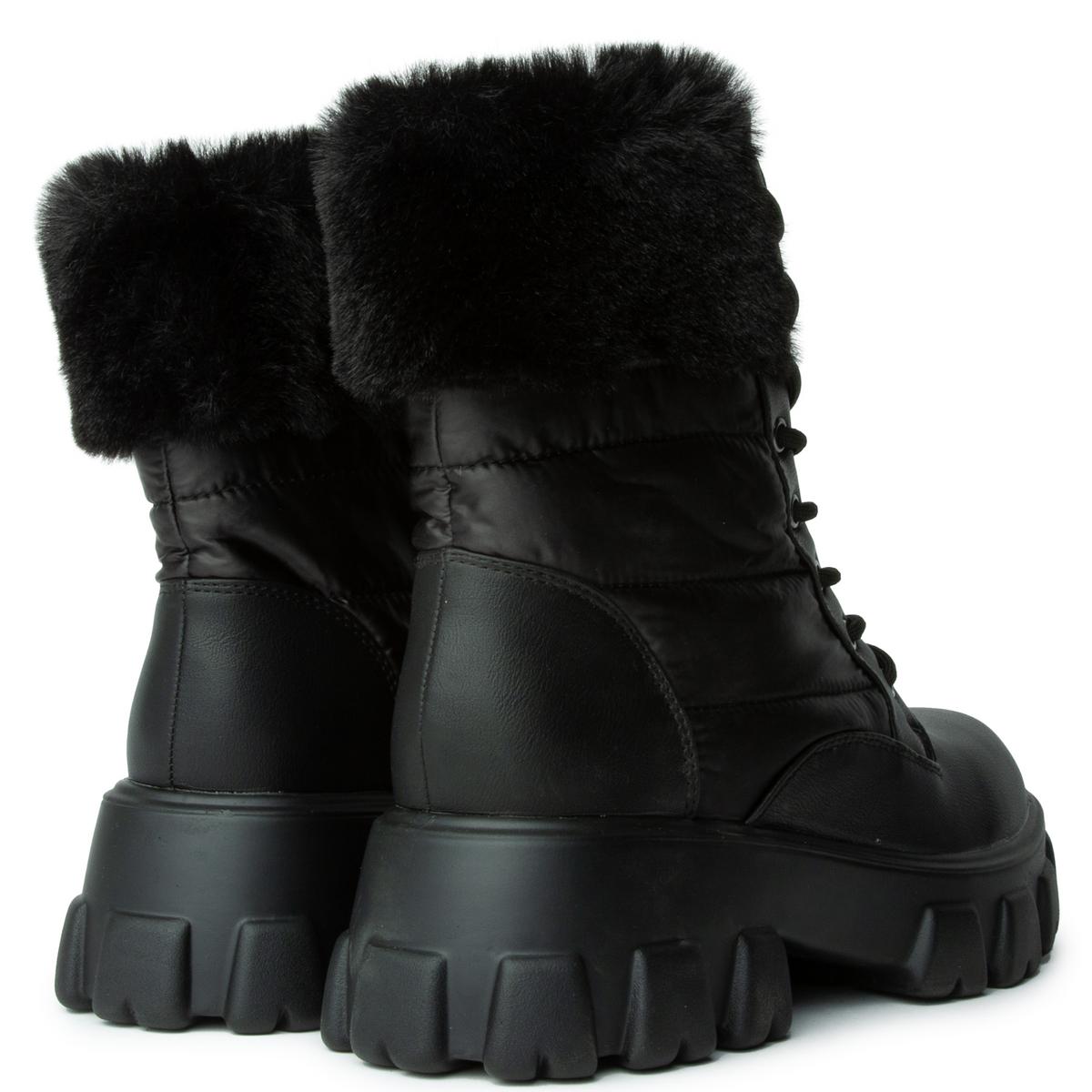 Tetris-26  Puffer Fur Bootie